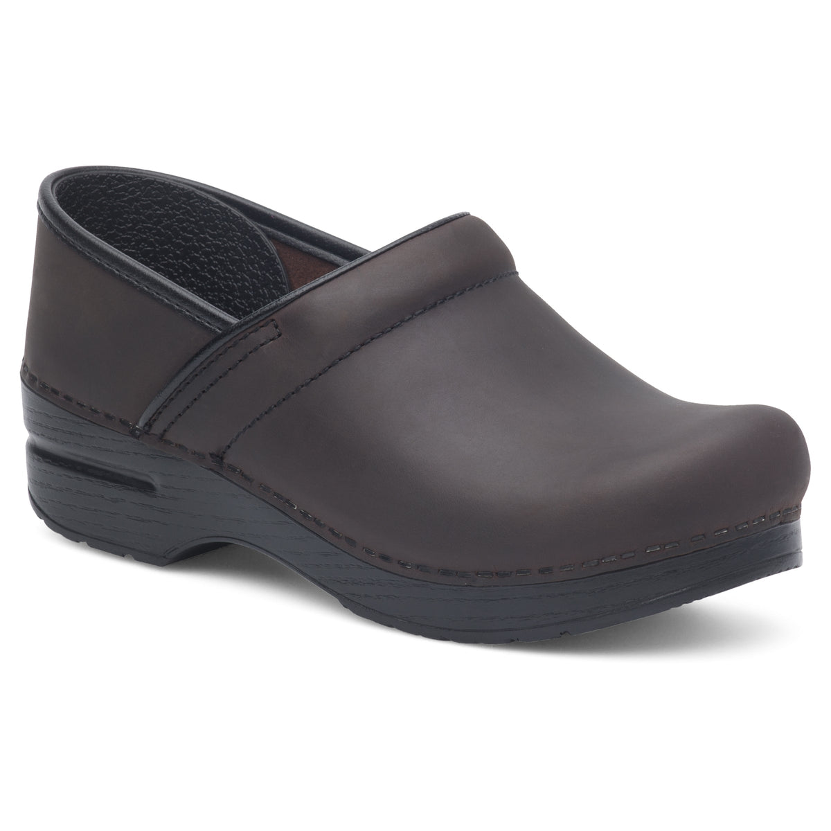 Antique Brown Oiled Clog,36