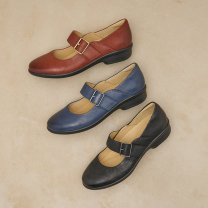Collette Navy Burnished Nubuck | Dansko Smart Buy
