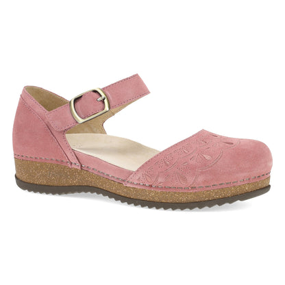 Mae Ash Rose Embroidered Suede | Dansko Signature