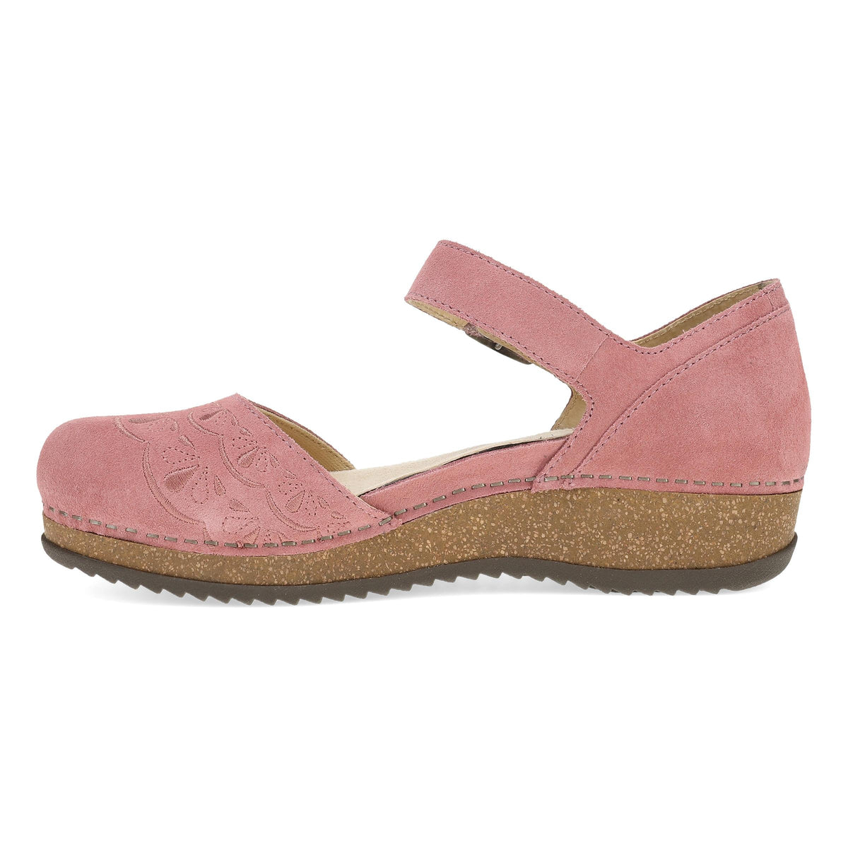 Mae Ash Rose Embroidered Suede | Dansko Signature