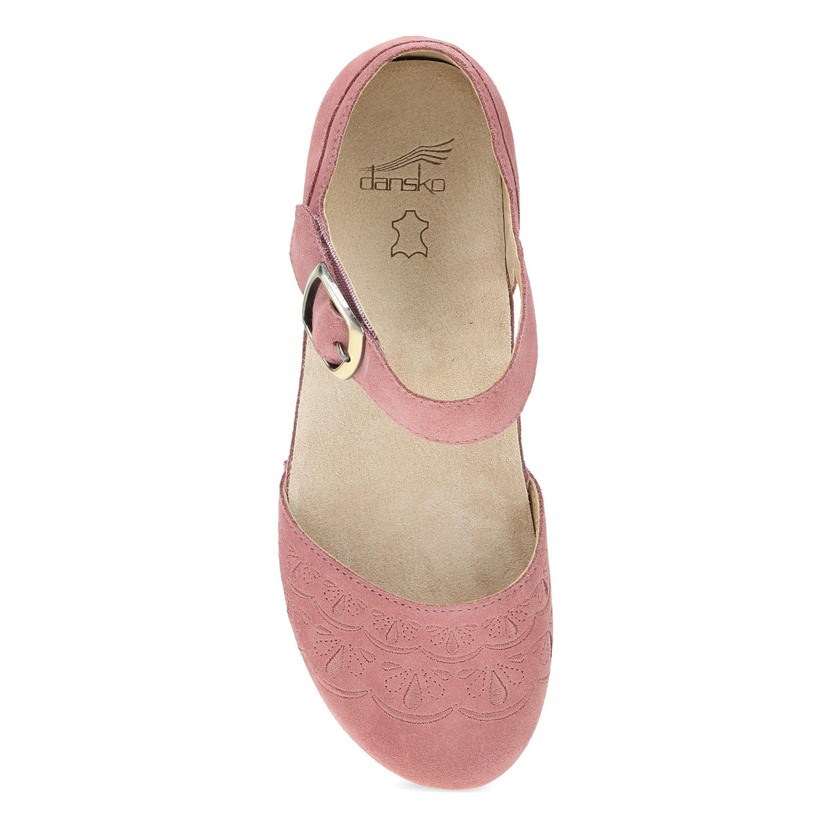 Mae Ash Rose Embroidered Suede | Dansko Signature