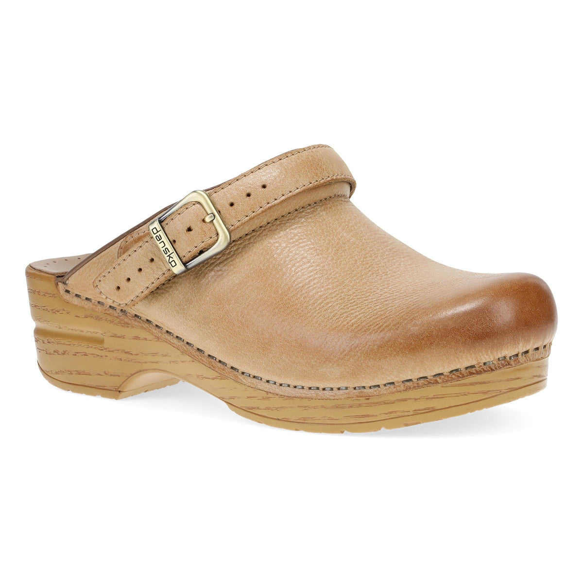 Honey Distressed Clog,36