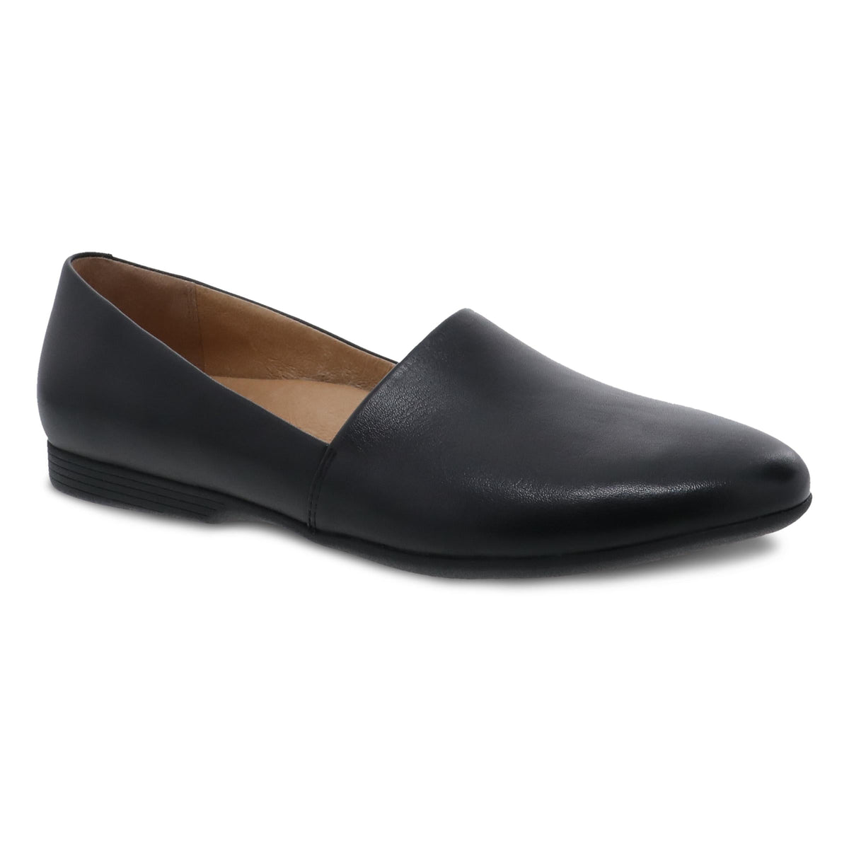 Larisa Wide Black Milled Nappa | Dansko New