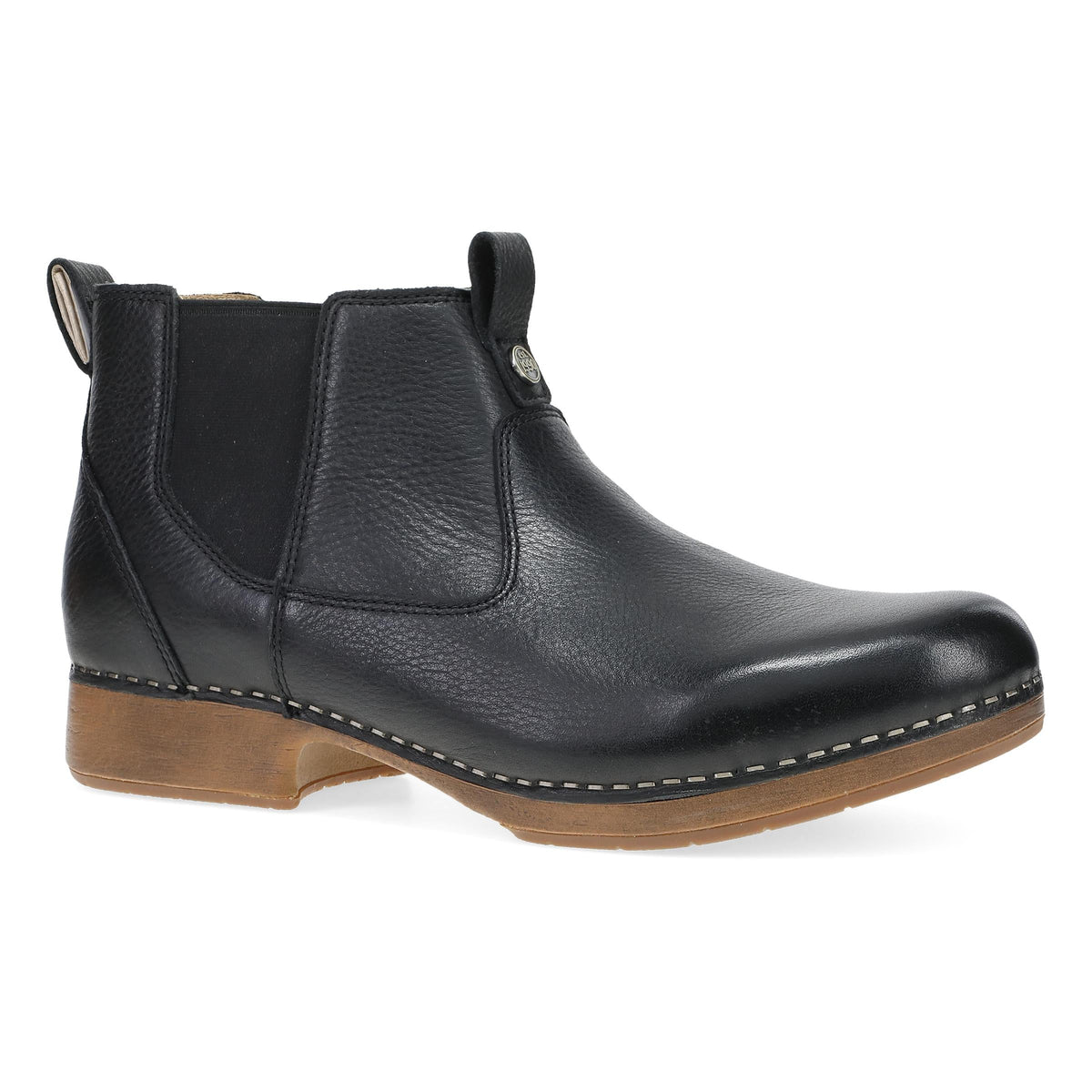 Black Waxy Milled Boot,36