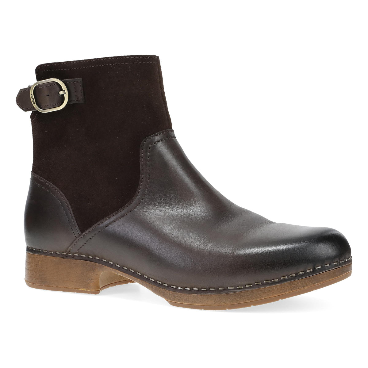 Monique Chocolate Burnished Calf | Dansko Classic