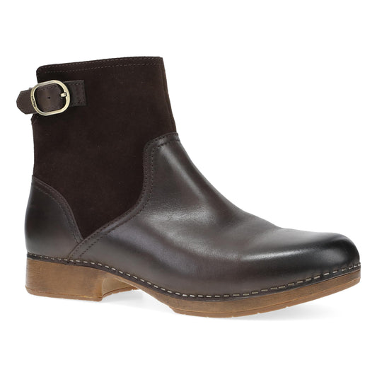 Monique Chocolate Burnished Calf | Dansko Classic