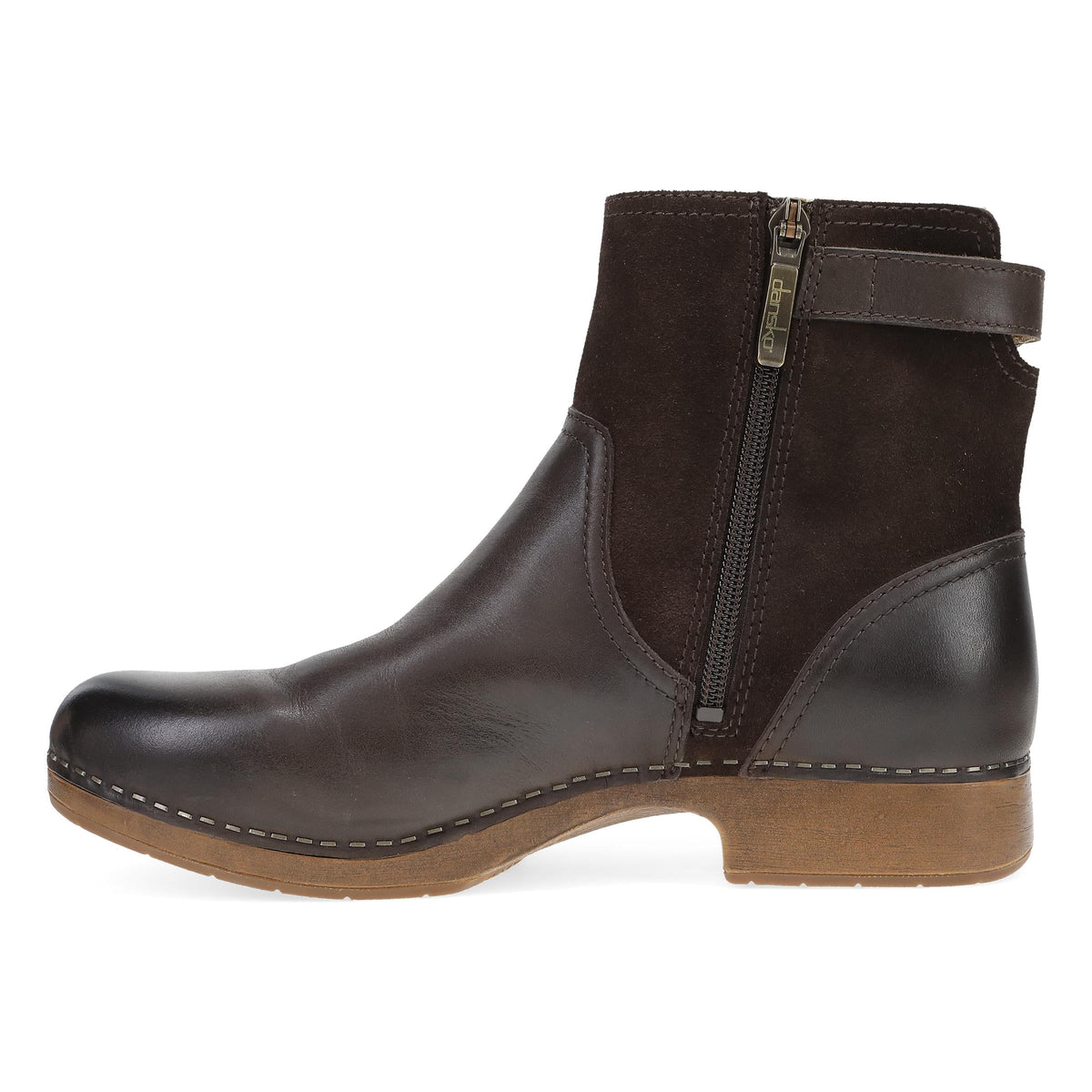 Monique Chocolate Burnished Calf | Dansko Classic