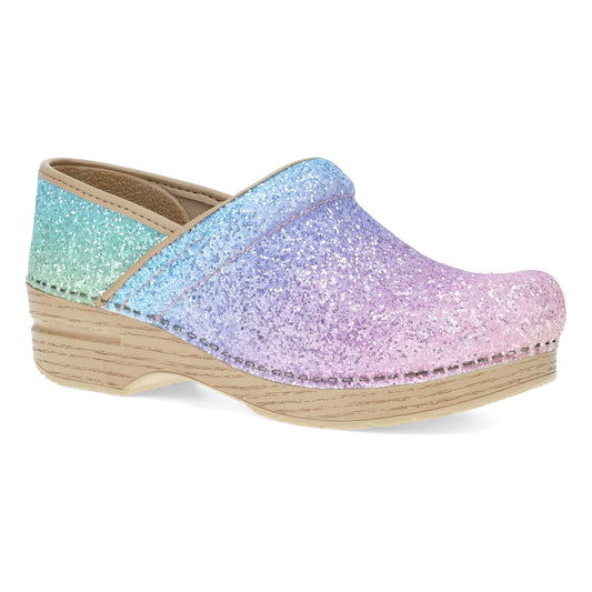 Wide Pro Pastel Rainbow Glitter | Dansko New