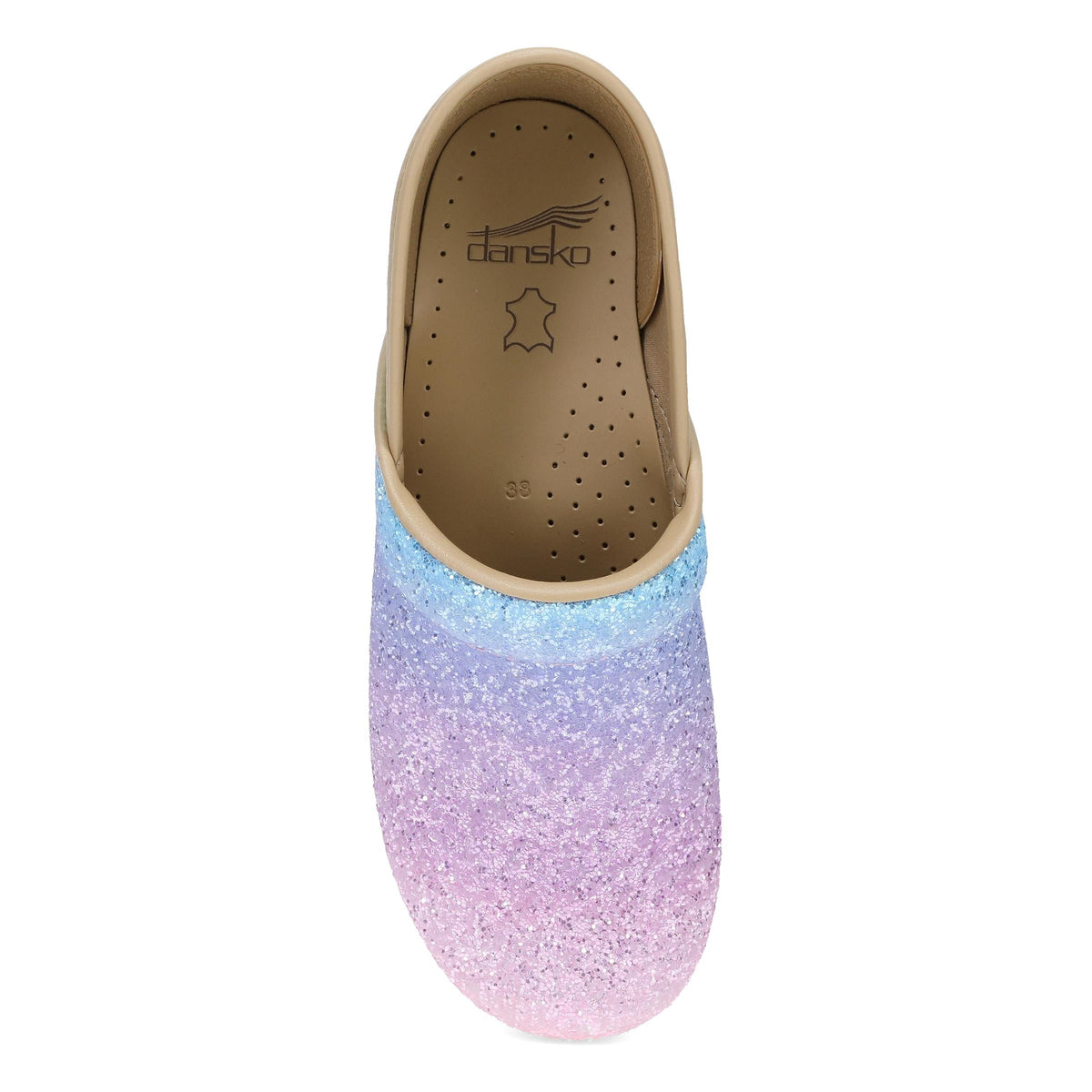 Wide Pro Pastel Rainbow Glitter | Dansko New