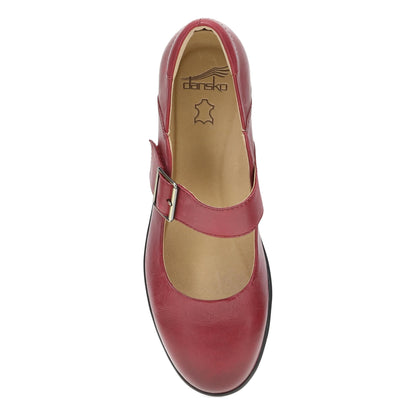 Collette Wide Red Burnished Nubuck | Dansko Hot Sale