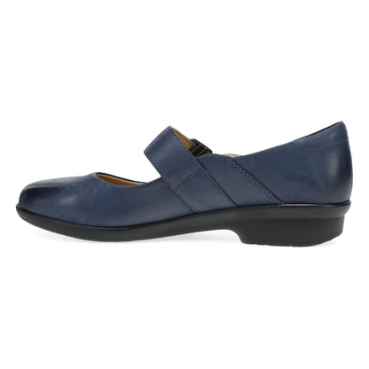 Collette Wide Navy Burnished Nubuck | Dansko Popular
