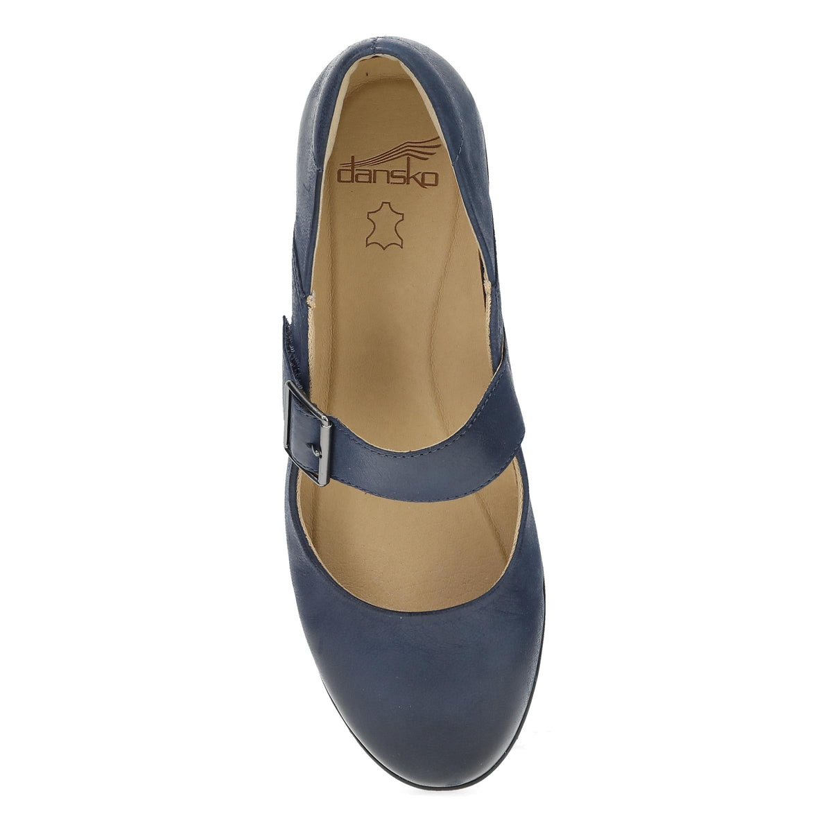 Collette Wide Navy Burnished Nubuck | Dansko Popular