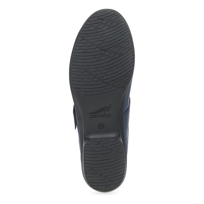 Collette Wide Navy Burnished Nubuck | Dansko Popular