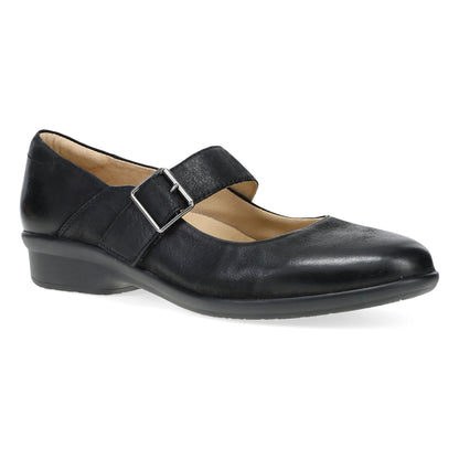 Collette Wide Black Burnished Nubuck | Dansko Top Pick
