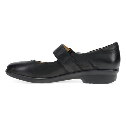 Collette Wide Black Burnished Nubuck | Dansko Top Pick