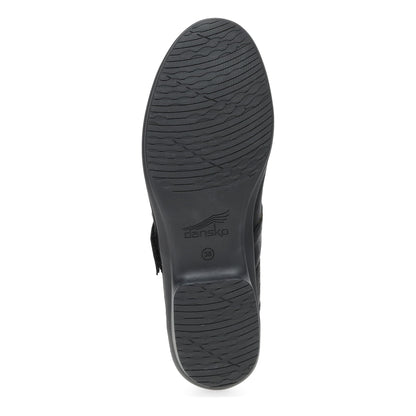 Collette Wide Black Burnished Nubuck | Dansko Top Pick