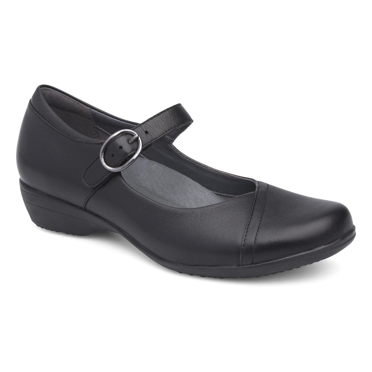 Fawna Wide Black Milled Nappa | Dansko Smart Buy