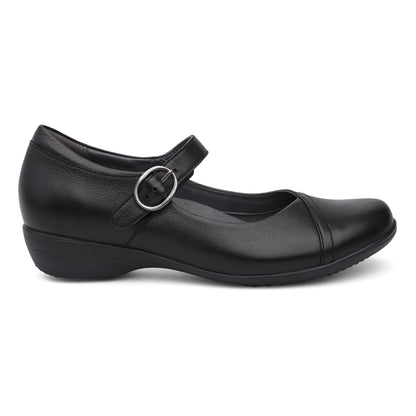 Fawna Wide Black Milled Nappa | Dansko Smart Buy