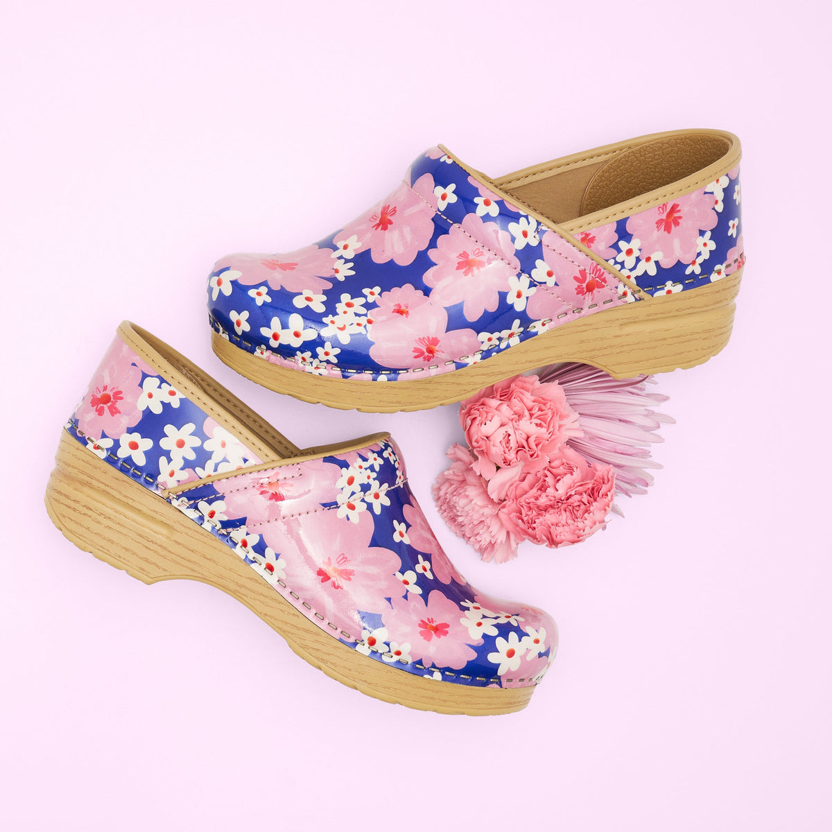 Wide Pro Pink Bloom Patent | Dansko Essential