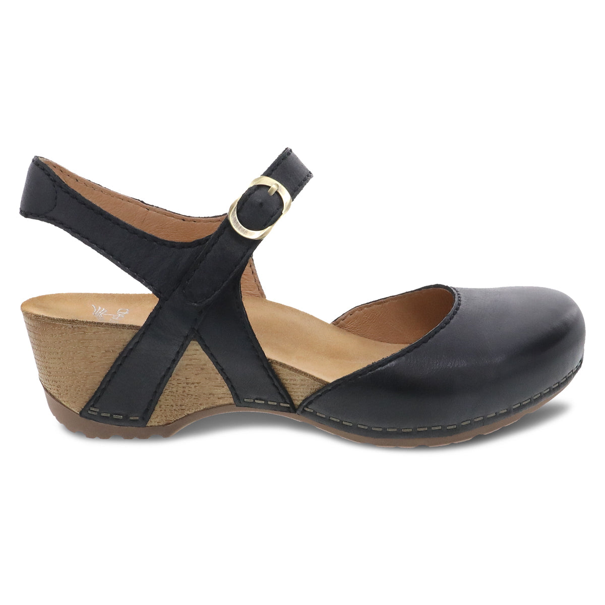 Tiffani Black Milled Burnished | Dansko Signature