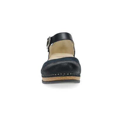 Mae Black Burnished Suede | Dansko Featured
