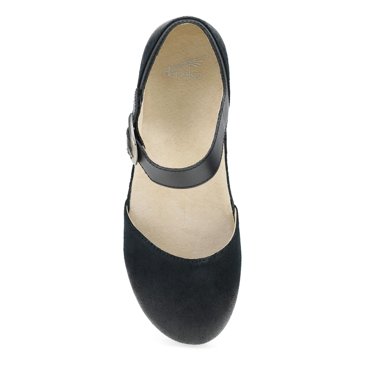 Mae Black Burnished Suede | Dansko Featured