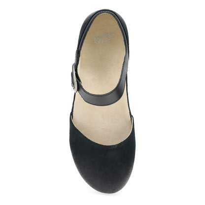 Mae Black Burnished Suede | Dansko Featured