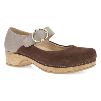 Bonny Mary Jane Chocolate/Taupe | Dansko Popular