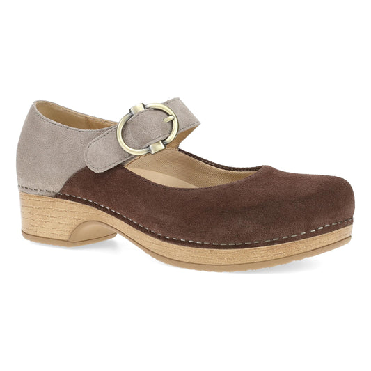 Bonny Mary Jane Chocolate/Taupe | Dansko Popular