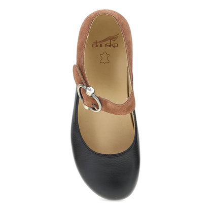 Bonny Mary Jane Black/Luggage | Dansko Exclusive