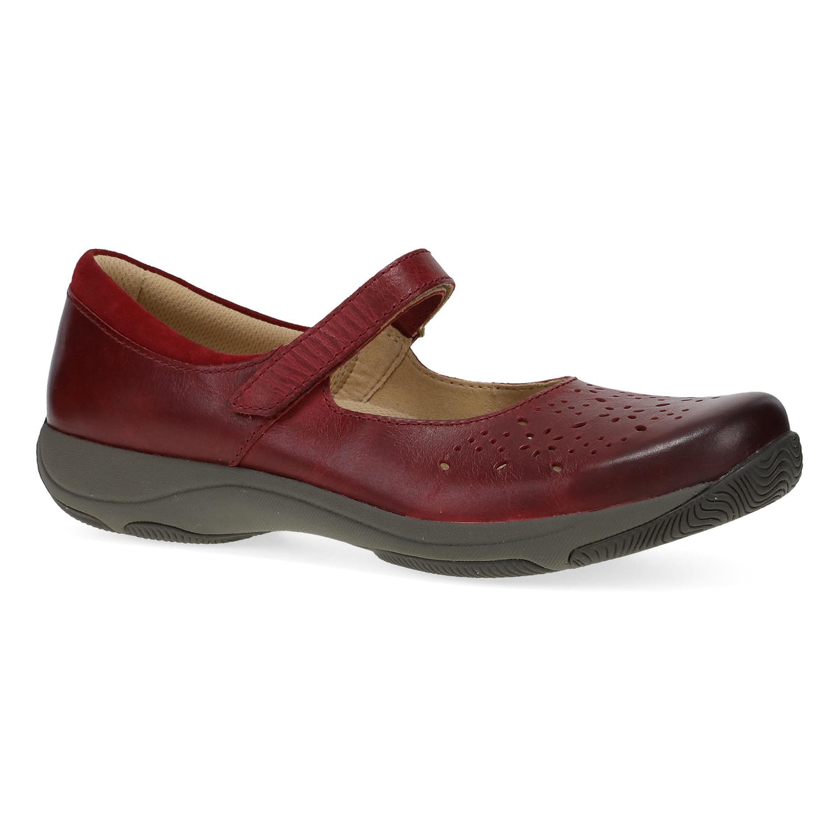 Stacy Red Waxy Burnished | Dansko Featured