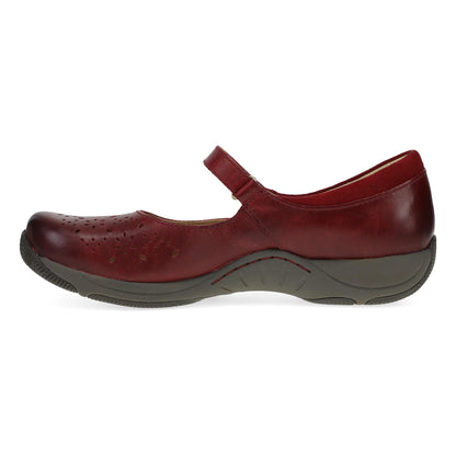 Stacy Red Waxy Burnished | Dansko Featured