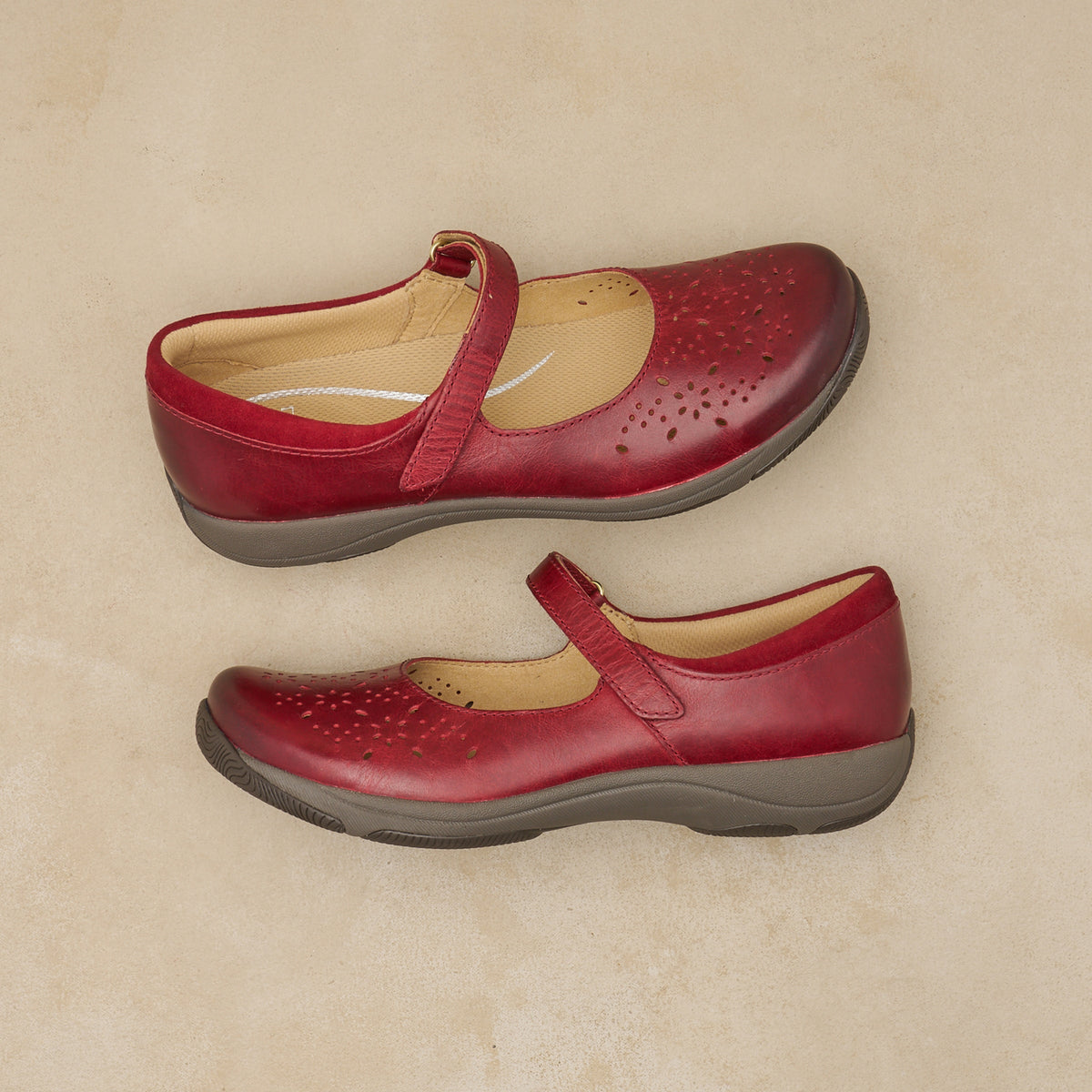 Stacy Red Waxy Burnished | Dansko Featured