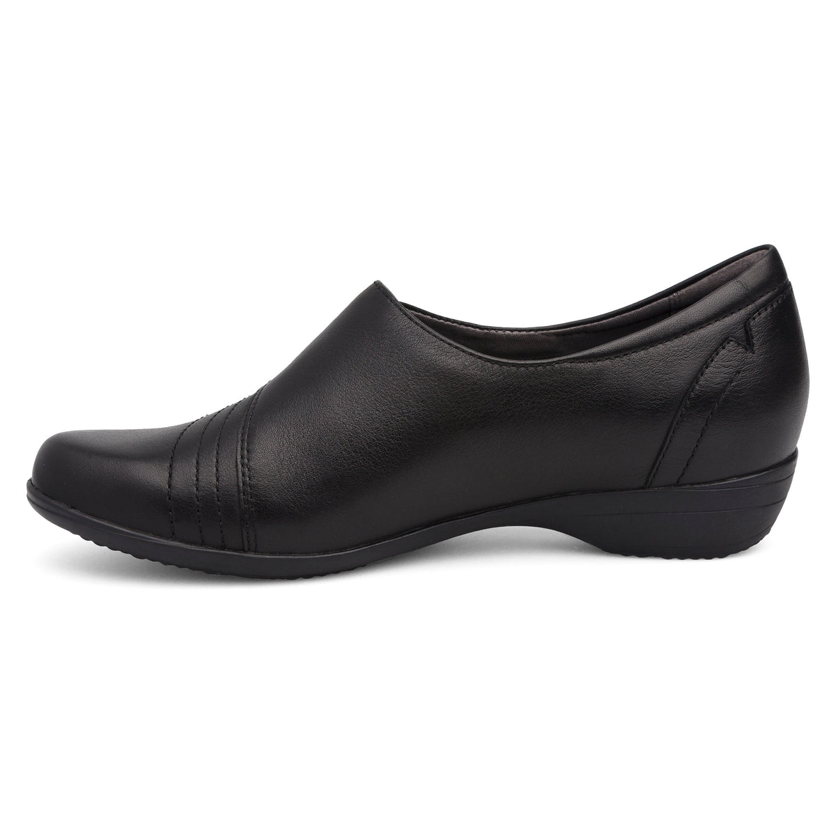 Franny Wide Black Leather | Dansko Discount