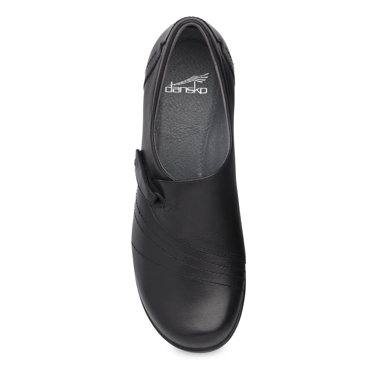 Franny Wide Black Leather | Dansko Discount