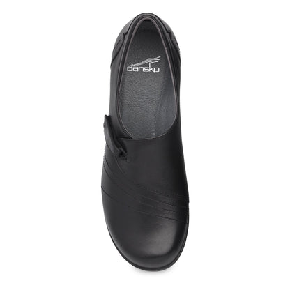 Franny Wide Black Leather | Dansko Discount