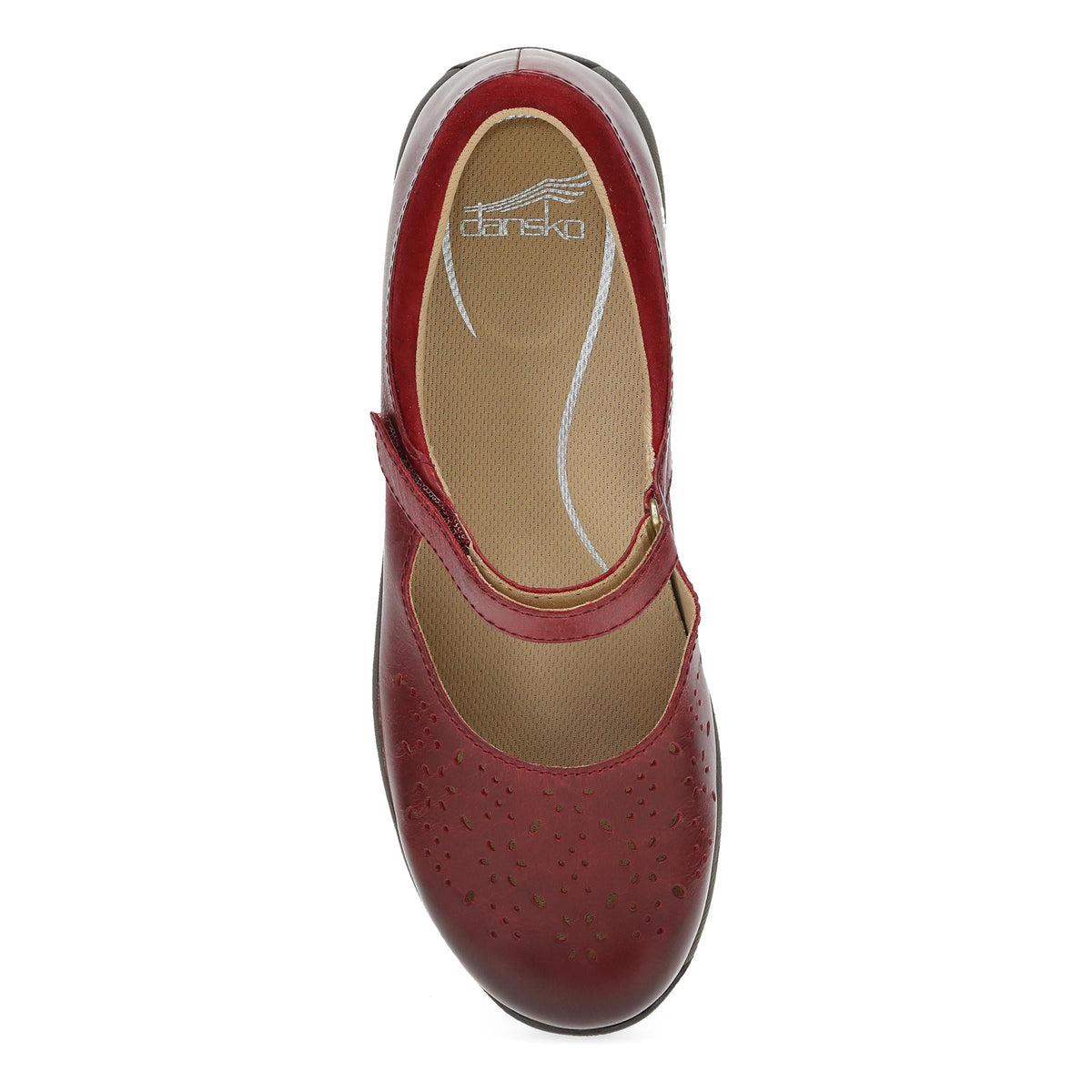 Stacy Wide Red Waxy Burnished | Dansko Special Offer
