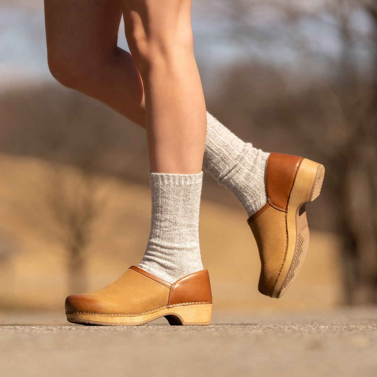 Brenna Tan Burnished Suede | Dansko Best Seller