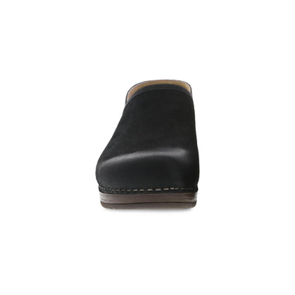 Brenna Black Burnished Suede | Dansko Trending