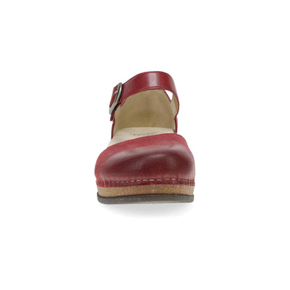 Mae Red Burnished Suede | Dansko Classic