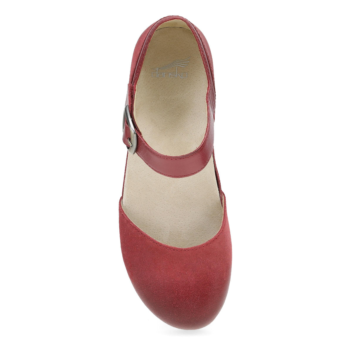 Mae Red Burnished Suede | Dansko Classic