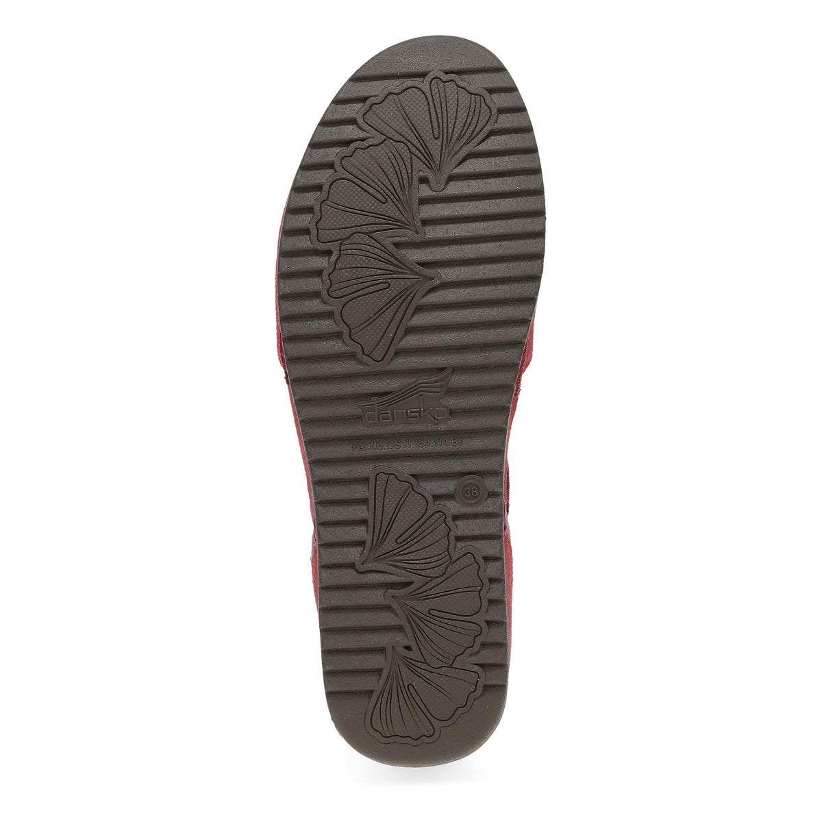 Mae Red Burnished Suede | Dansko Classic